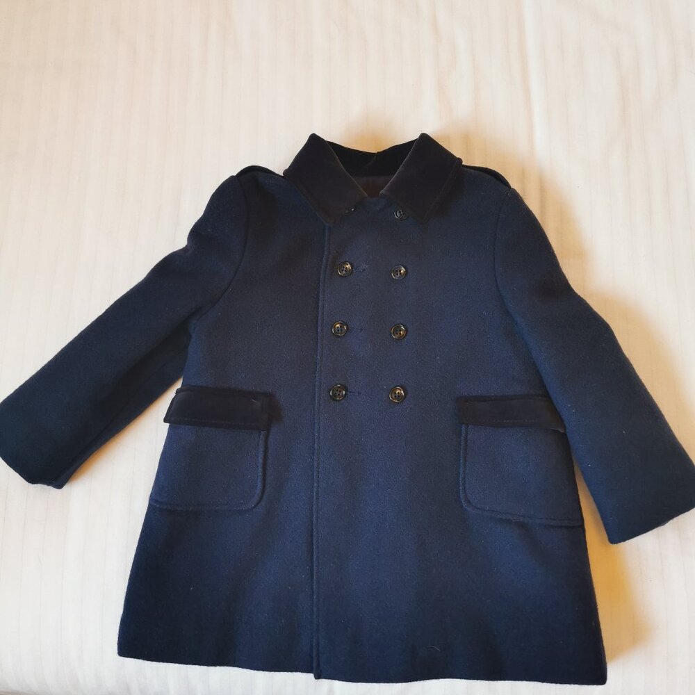 Classic , beautiful, Vintage F.W. Fischer Girls Wool Dress Coat